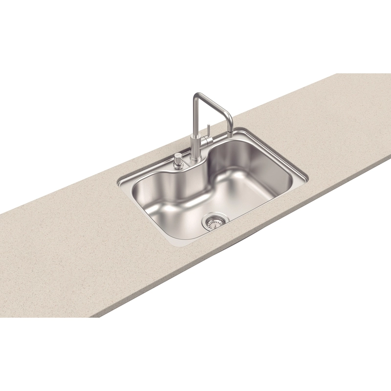Cuba Tramontina Morgana 60 FX Undermount em Aço Inox com Acabamento Escovado com Válvula 69x49 cm