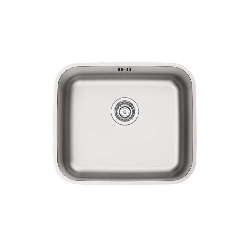 Cuba de Embutir Tramontina Dora 40 BL R6 em Aço Inox Escovado com Válvula e escape 40x34 cm
