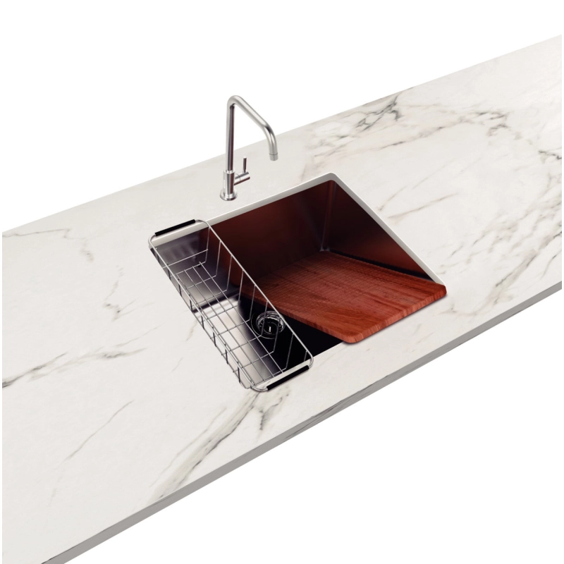 Tanque de embutir Tramontina Jumbo 92 L em Aço Inox 60x50 cm