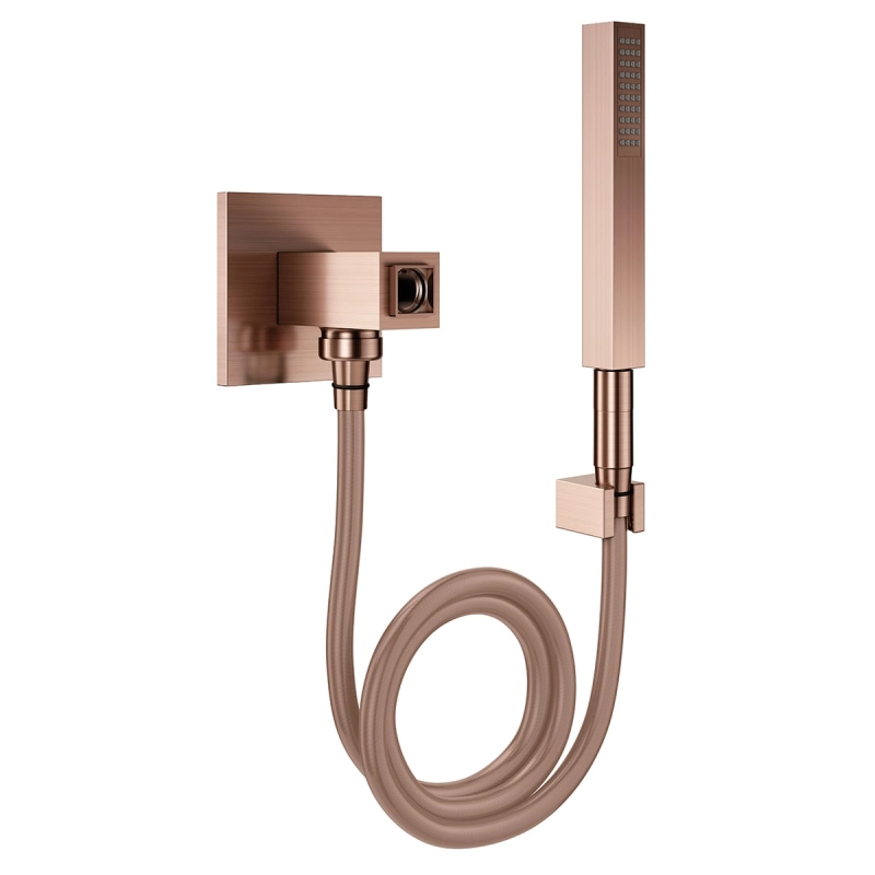 Desviador chuveiro Square 1/2" cobre escovado