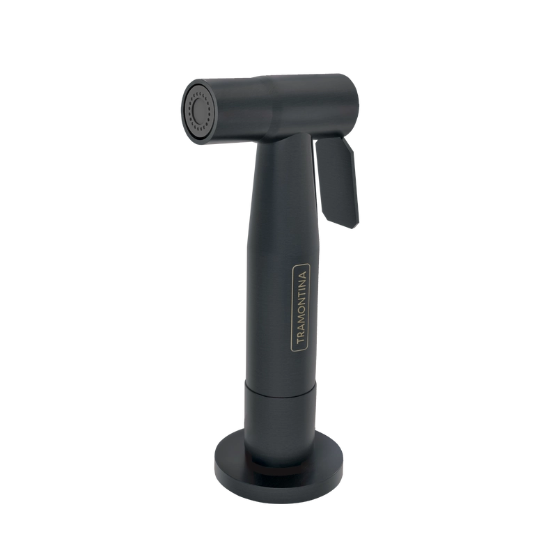 Ducha Manual Black Matte para Cozinha Tramontina em Aço Inox com Extensor