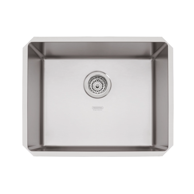 Cuba de embutir Tramontina Design Collection Quadrum Undermount em Aço Inox com Acabamento Acetinado 50 U 50X40 cm