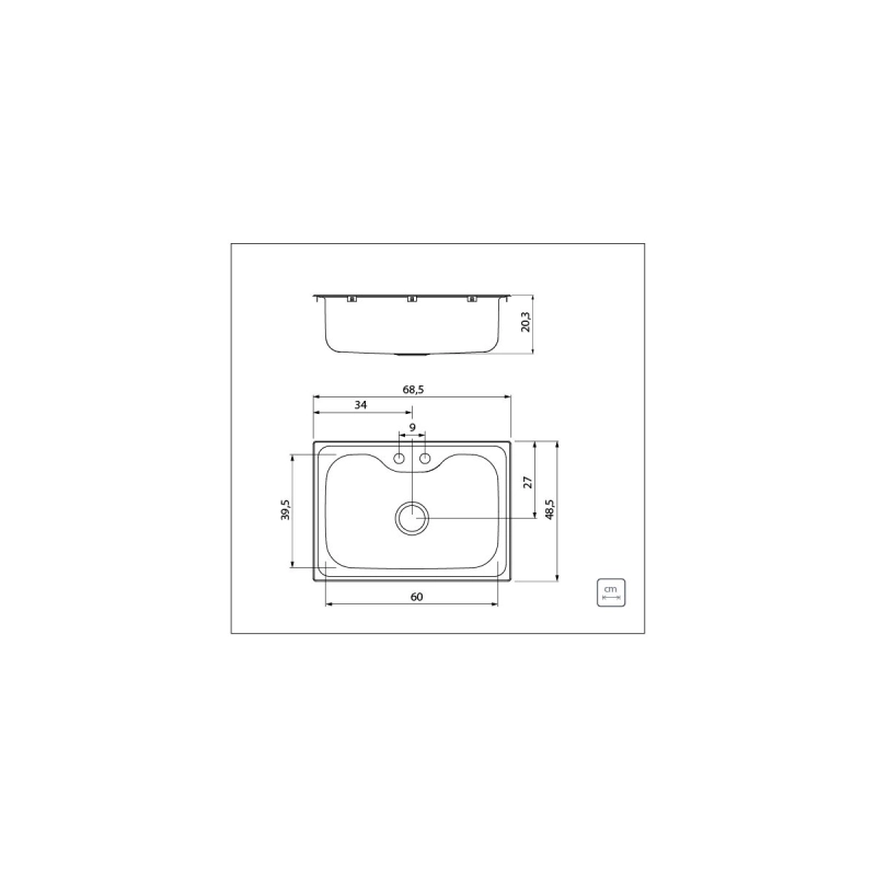Cuba Tramontina Morgana 60 FX Undermount em Aço Inox com Lixeira de Embutir 5 L, Tábua de Madeira, Dosador de Sabão, Cesto Aramado e Válvula