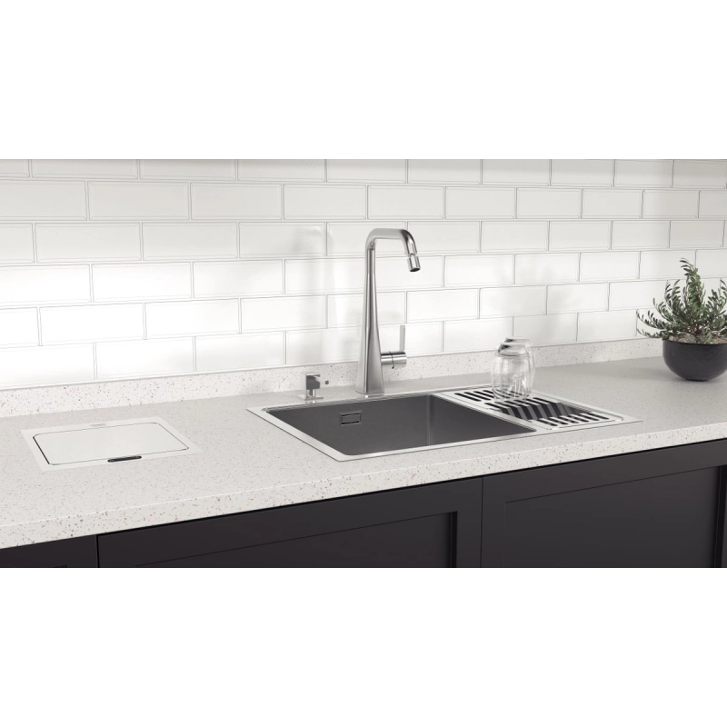 Monocomando Tramontina Design Collection Obelisk em Aço Inox