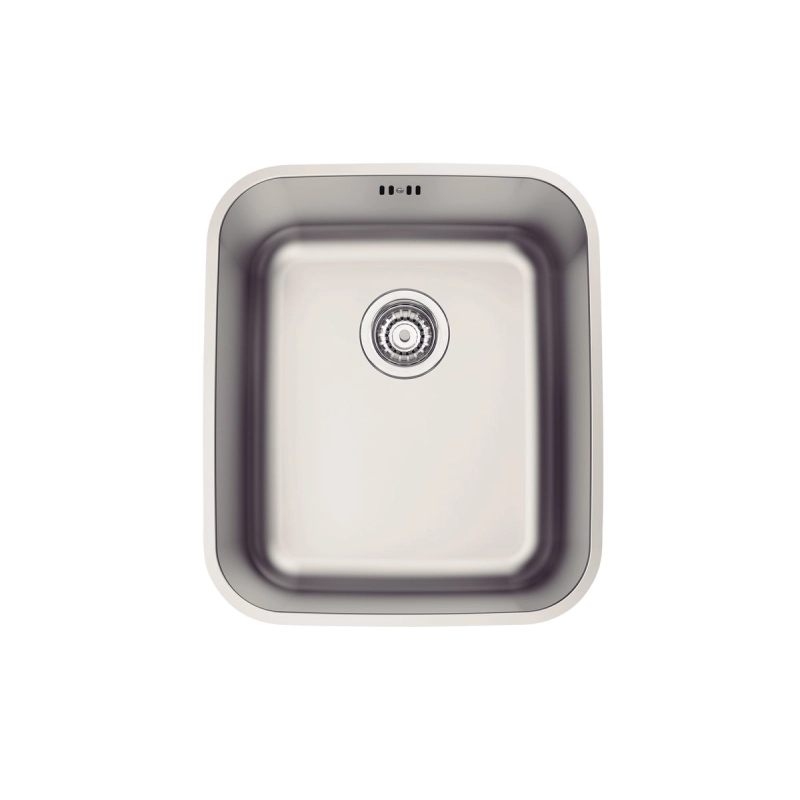 Cuba de Embutir Tramontina Dora 34 BL R6 em Aço Inox Escovado com Válvula e escape 34x40 cm