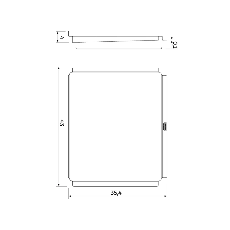Escorredor de Louça Tramontina Design Collection Móvel para Cubas Quadrum em Aço Inox