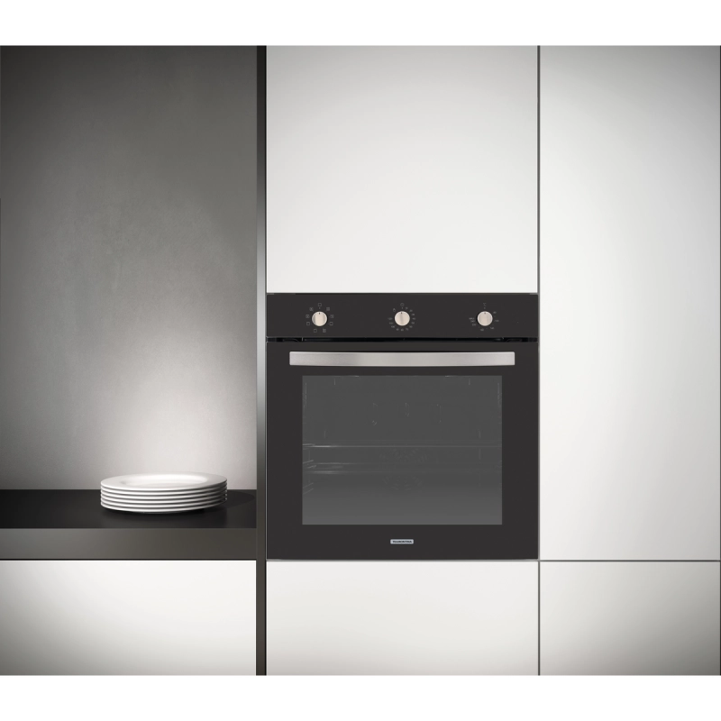 Forno Elétrico de Embutir Tramontina Glass Cook em Vidro Temperado Preto 7 Funções 73 L