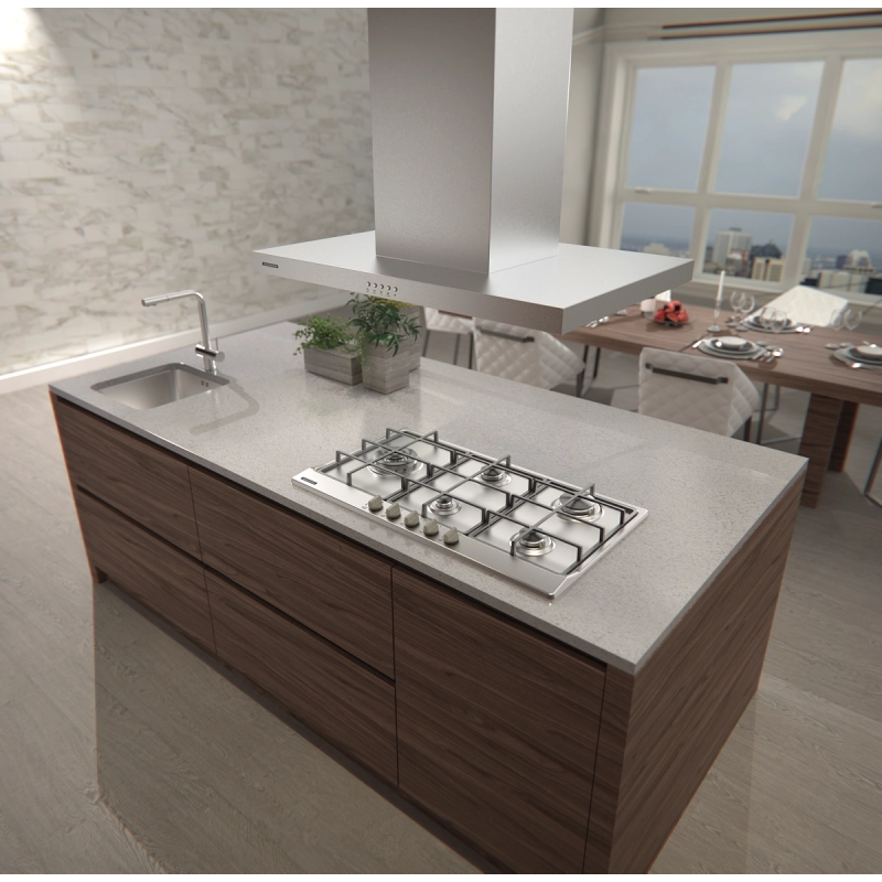 Coifa de Ilha Tramontina Dritta Isla 90 Split em Aço Inox 90 cm 220