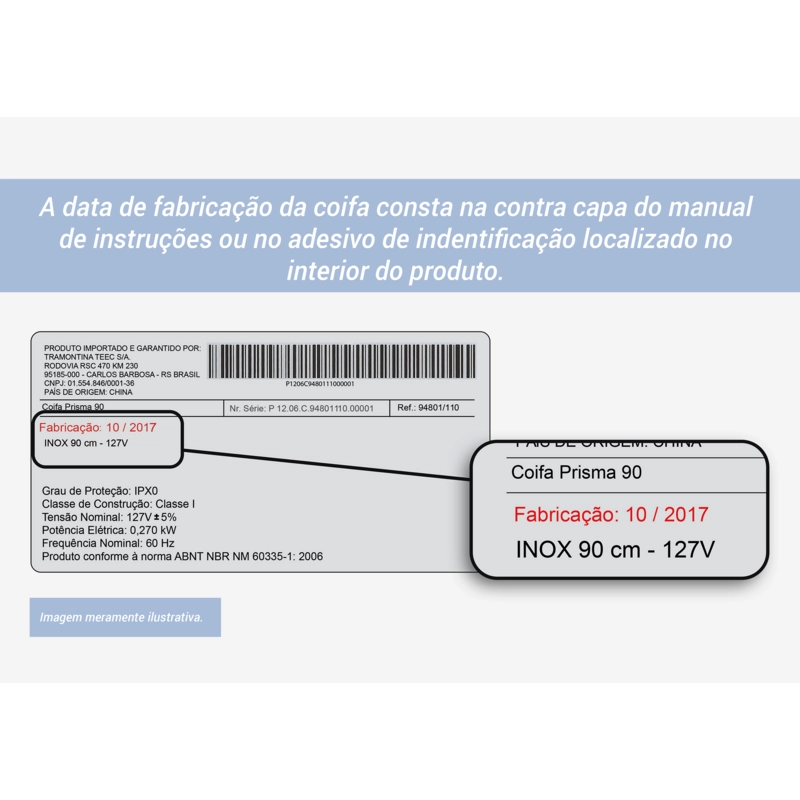 Filtro de Carvão Tramontina Ativado Carbon D para Coifas