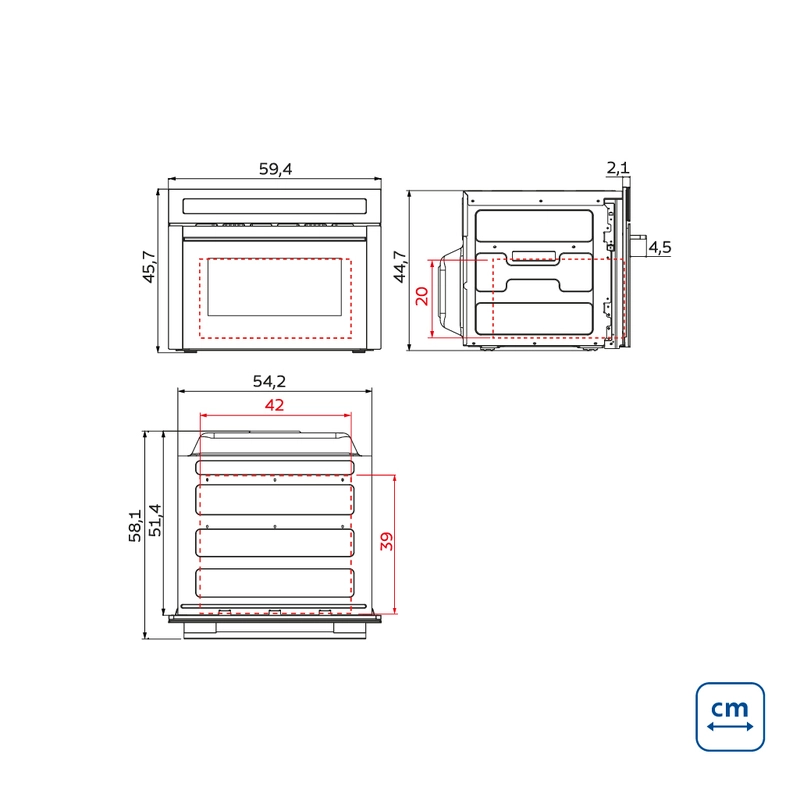 Forno Combinado com Micro-ondas Tramontina Epic T smart 60 F10 35 L Glass Black Series