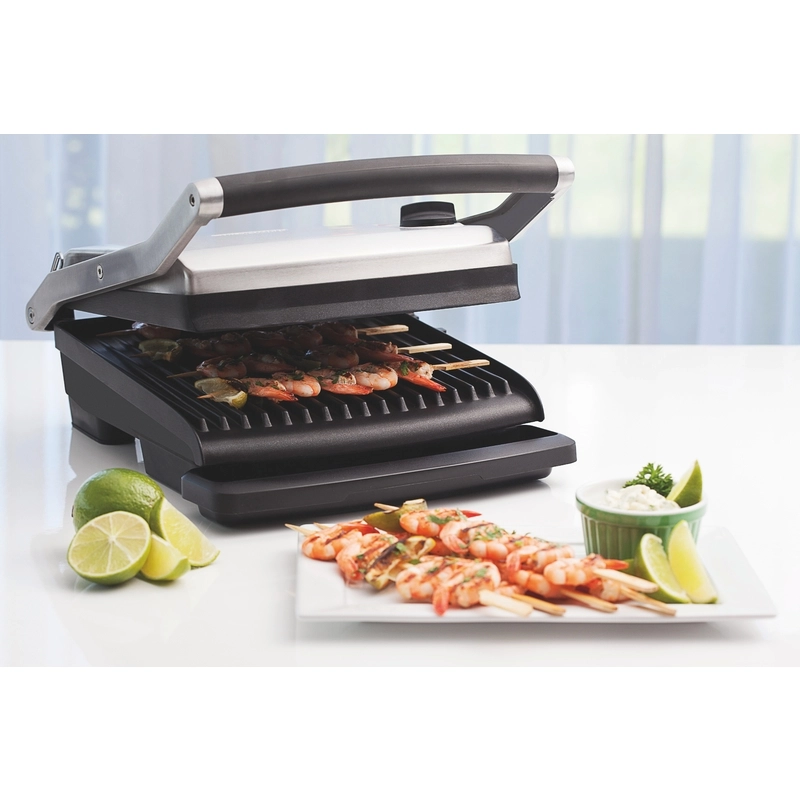 Grill Elétrico Tramontina by Breville Adjusta em Aço Inox com Bandeja Removível 220 V