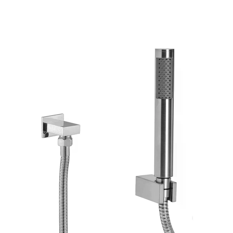 Kit de Ducha Manual para Chuveiro Rainbow - Brushed Nickel