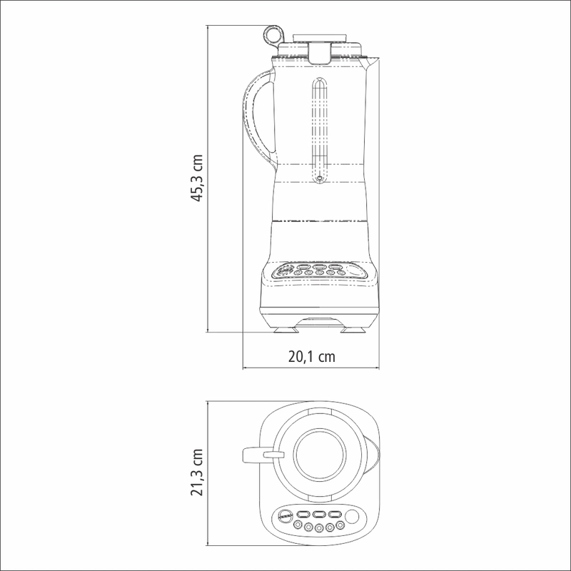Liquidificador Tramontina by Breville Smart Gourmet com Copo Tritan 1100 W 1,5 L 127 V
