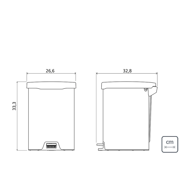 Lixeira com Pedal Tramontina New em Aço Inox com Acabamento Polido 12 L