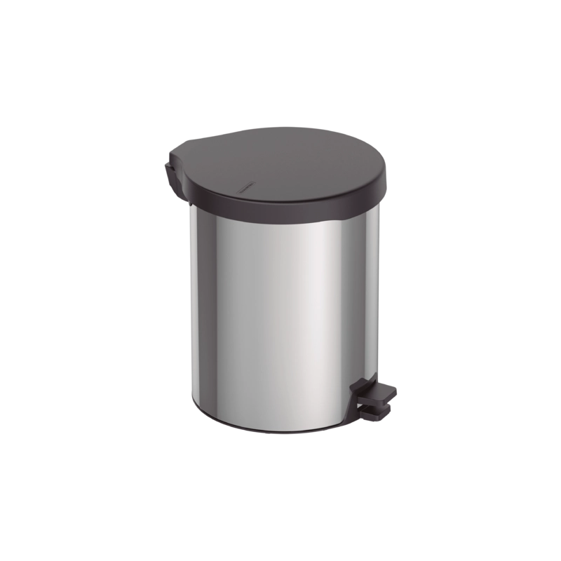 Lixeira com Pedal Tramontina New em Aço Inox com Acabamento Polido 12 L