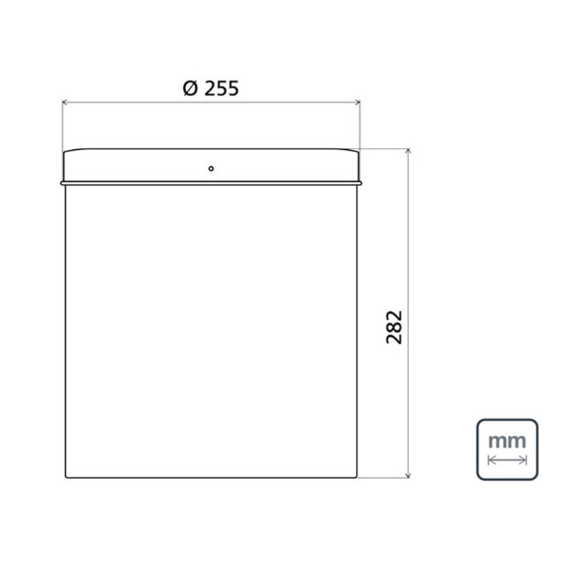 Lixeira Inox Tramontina Swing com Acabamento Acetinado e Tampa Basculante 12 L