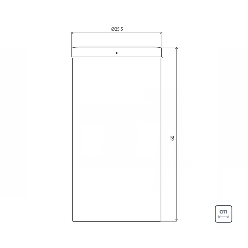 Lixeira Inox Tramontina Swing com Acabamento Acetinado e Tampa Basculante 30 L