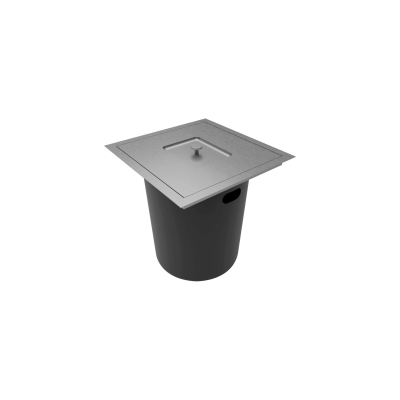 LIXEIRA QUADRADA DE EMBUTIR 5L