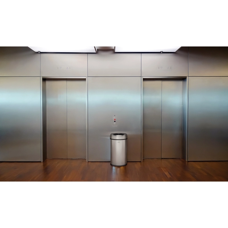 Lixeira Tramontina Friuli em Aço Inox com Acabamento Acetinado 65 L sem Tampa