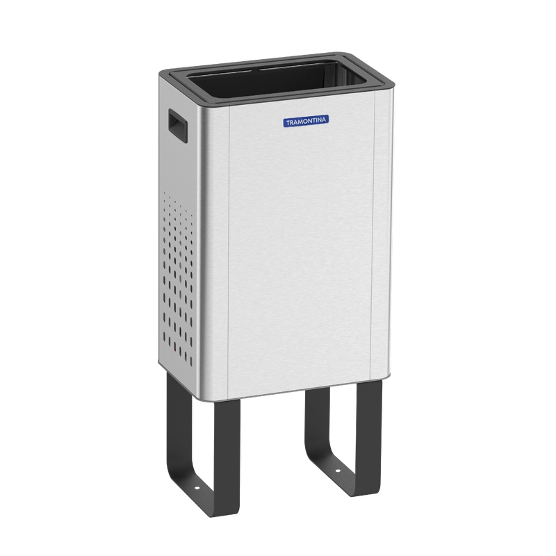 Lixeira Tramontina Sassari 45 L em Aço Inox