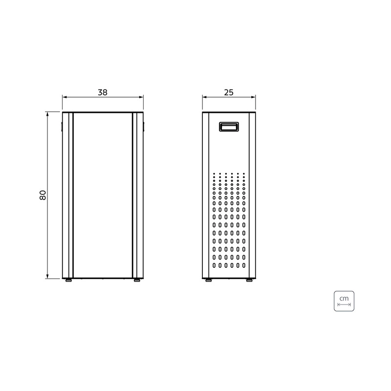 Lixeira Tramontina Sassari 65 L em Aço Inox