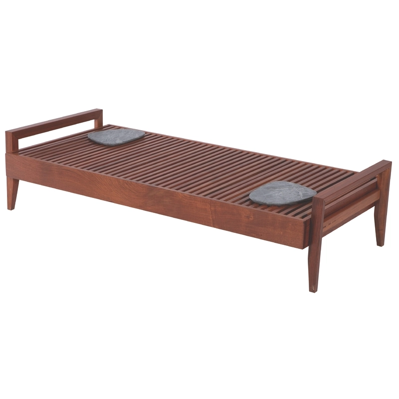 Mesa Retangular Tramontina Mood em Madeira Jatobá FSC com Braços Baixos e Pedra Sabão