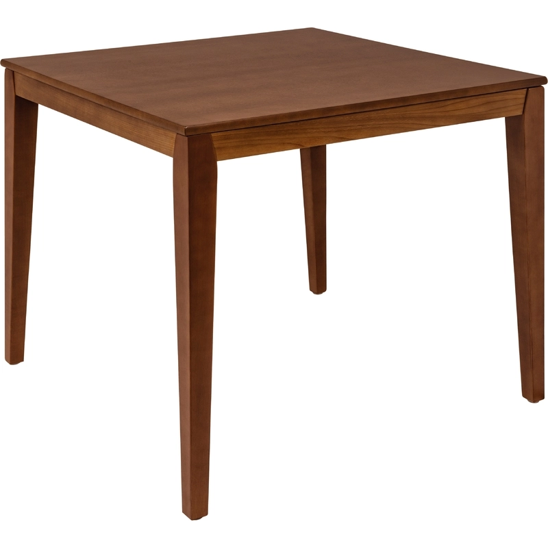 Mesa Tramontina London Quadrada em Madeira Tauari Amêndoa 4 Lugares 80 cm