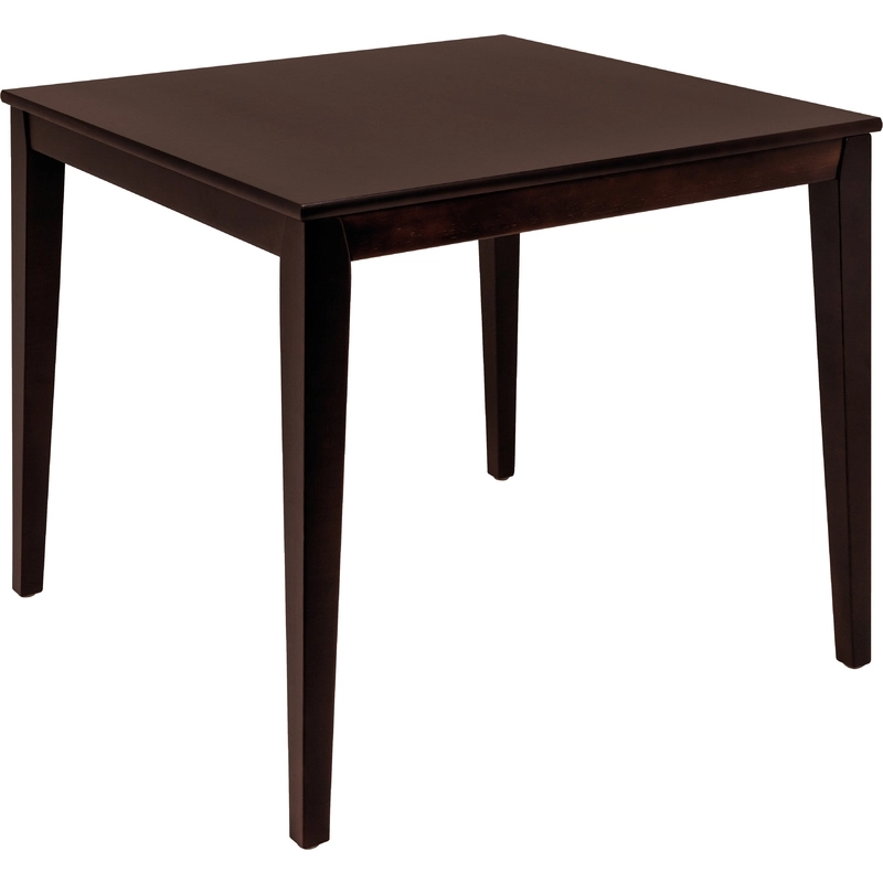 Mesa Tramontina London Quadrada em Madeira Tauari Castanho Escuro 4 Lugares 80 cm