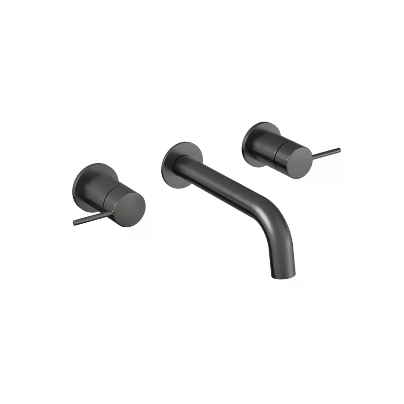 Misturador de Parede para Lavatório Loop - GunMetal