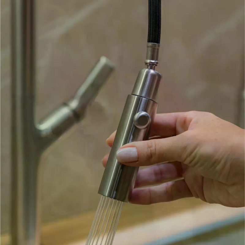 Monocomando de Cozinha Pull-Out Neora - GunMetal