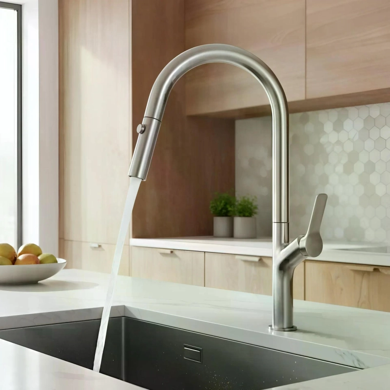 Monocomando de Cozinha Pull-Out Neora - Polished