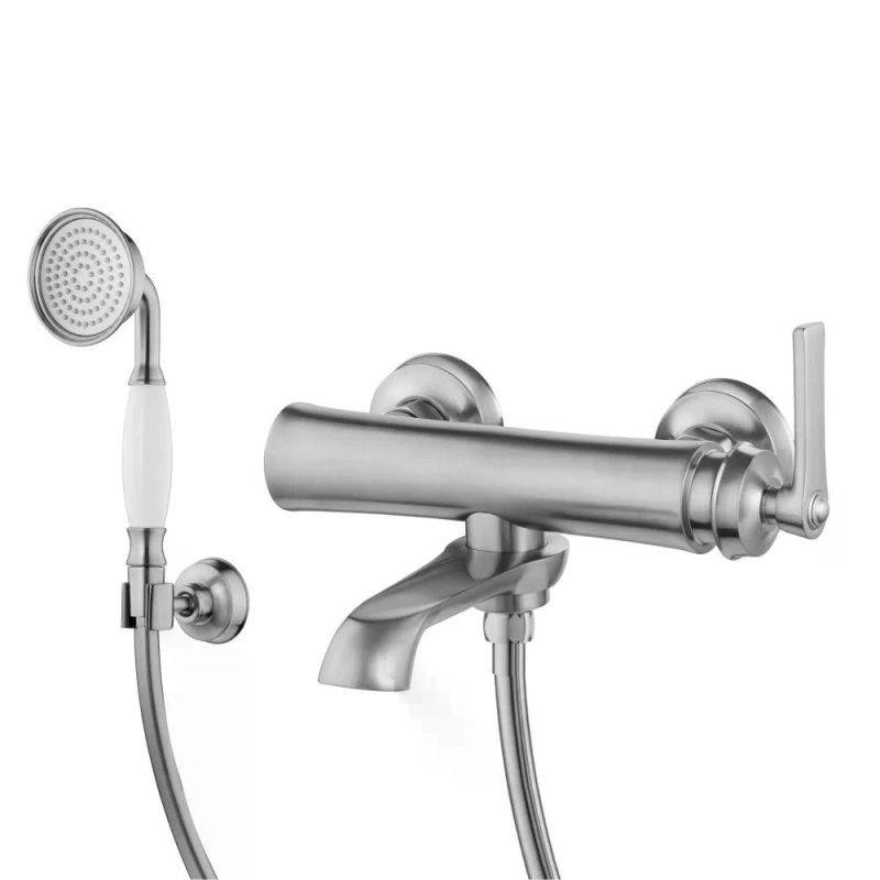 Monocomando de Parede para Banheira com Ducha Manual Ever - Brushed Nickel