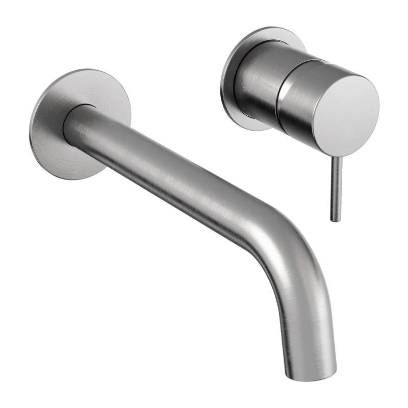 Monocomando de Parede para Lavatório Loop - Brushed Nickel
