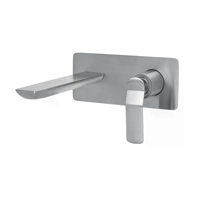 Monocomando de Parede para Lavatório Rainbow - Brushed Nickel
