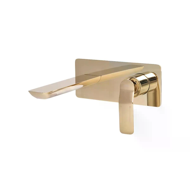 Monocomando de Parede para Lavatório Rainbow - Gold