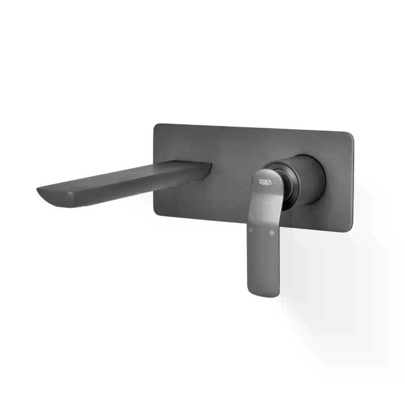 Monocomando de Parede para Lavatório Rainbow - GunMetal
