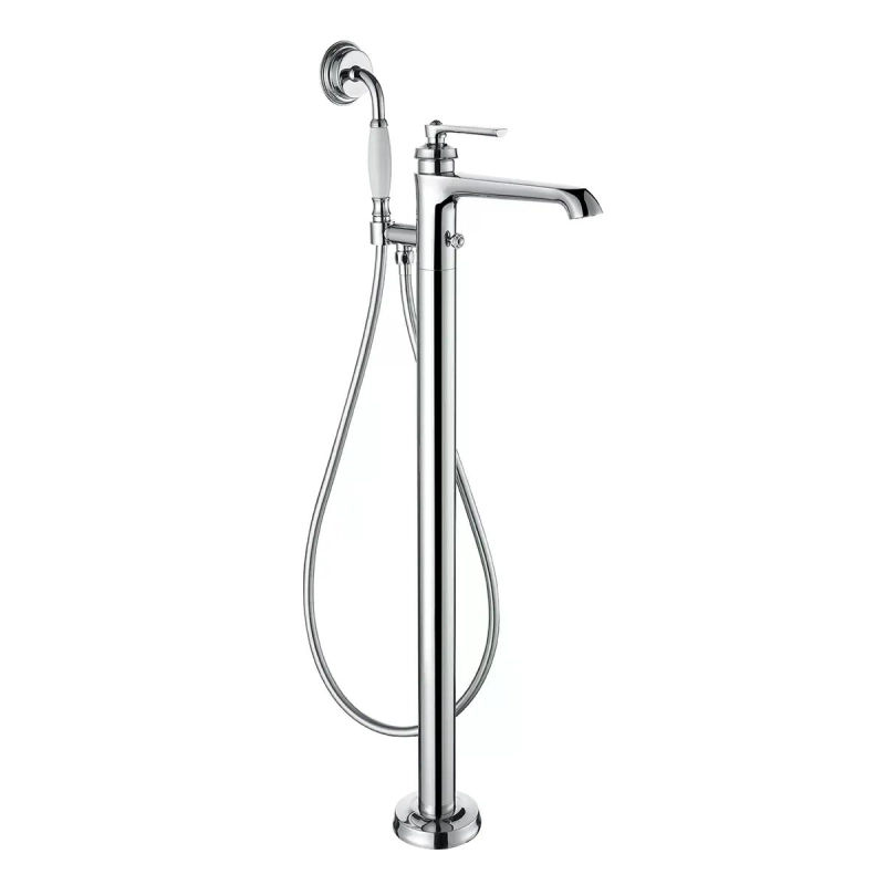 Monocomando de Piso Para Banheira com Ducha Manual Ever - Chrome