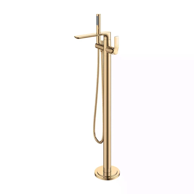 Monocomando de Piso para Banheira Rainbow - Gold
