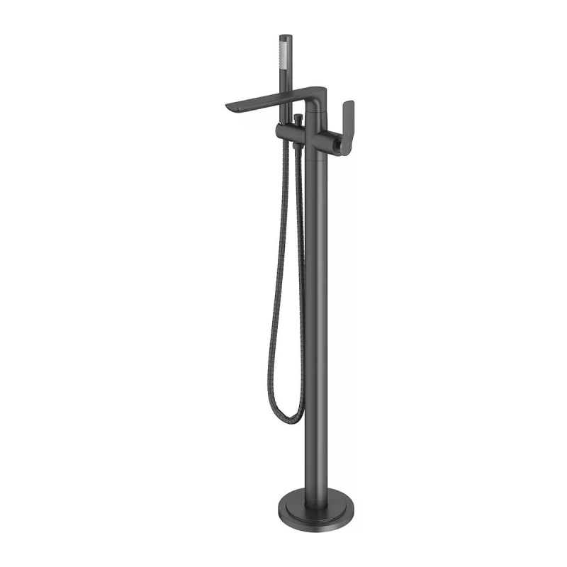 Monocomando de Piso para Banheira Rainbow - GunMetal