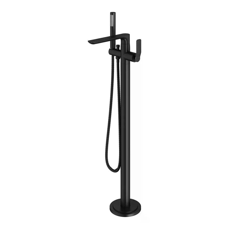 Monocomando de Piso para Banheira Rainbow - Matt Black