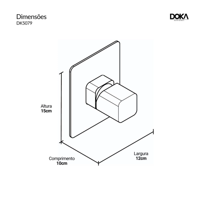 Monocomando para Chuveiro Rivvo GeoStone - Chrome