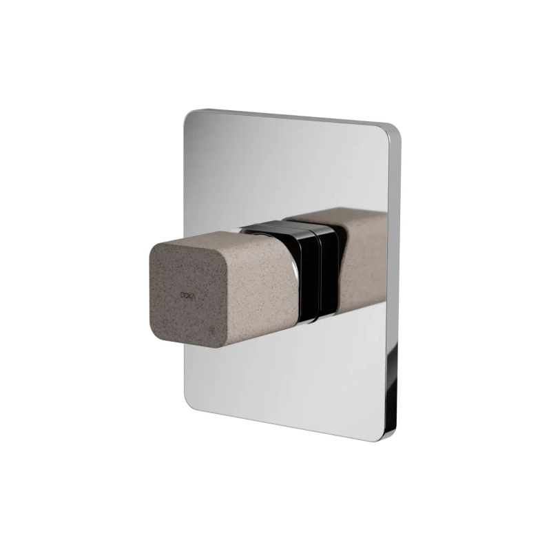 Monocomando para Chuveiro Rivvo GeoStone - Off White Terrazzo