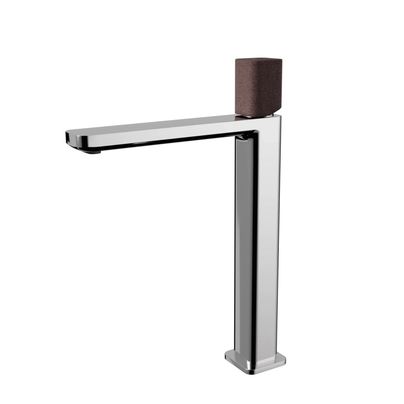 Monocomando para Lavatório 239mm Rivvo GeoStone - Dark Red Terrazzo