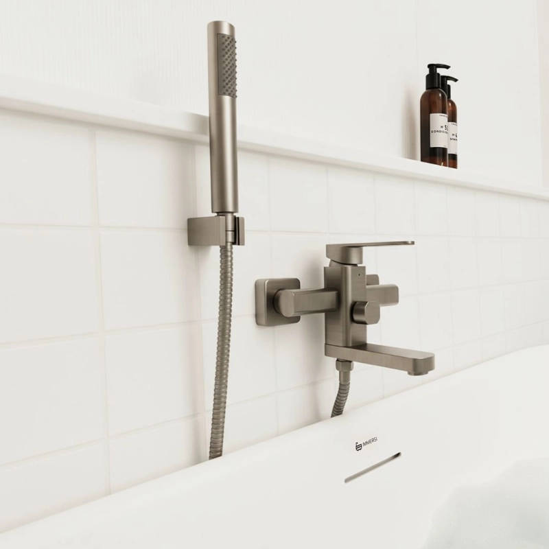 Monocomando Purus Brushed Nickel