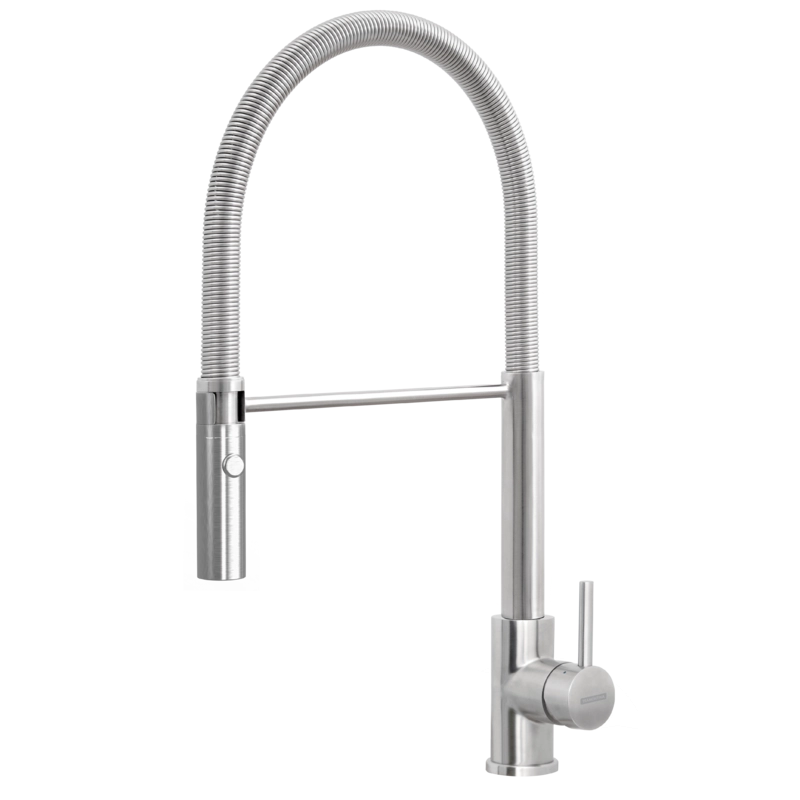 Monocomando Tramontina Versatile em Aço Inox com Bica Móvel