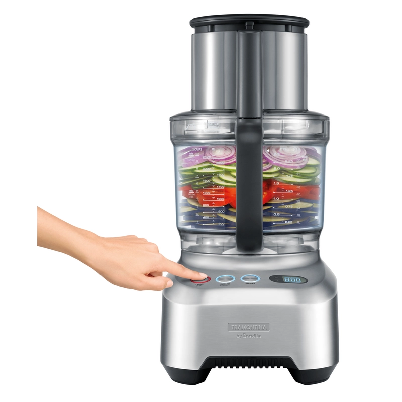 Multiprocessador Tramontina by Breville Slice Pro em Alumínio Fundido Fosco 1200 W 3,7 L 127 V