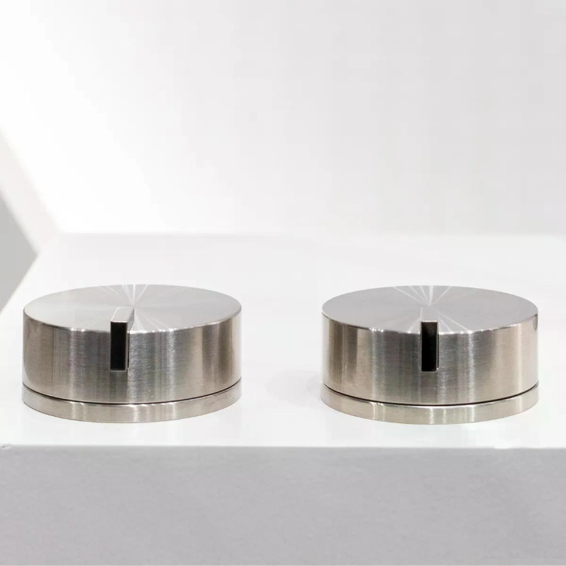 Par de Acionamentos Misturadores de Bancada para Lavatório Quantum - Brushed Nickel