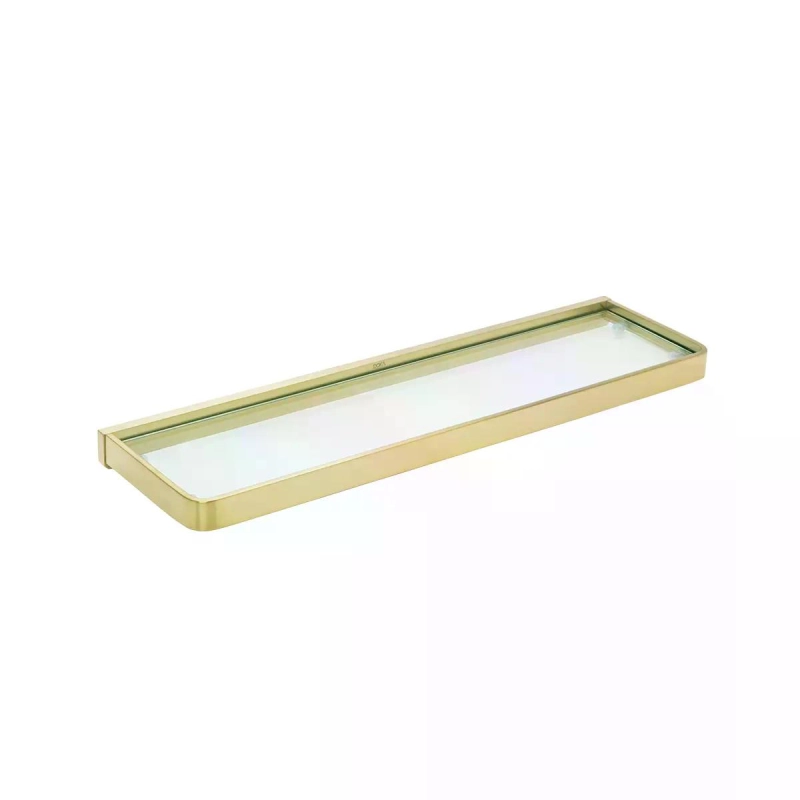 Prateleira com Vidro Rainbow - Brushed Gold