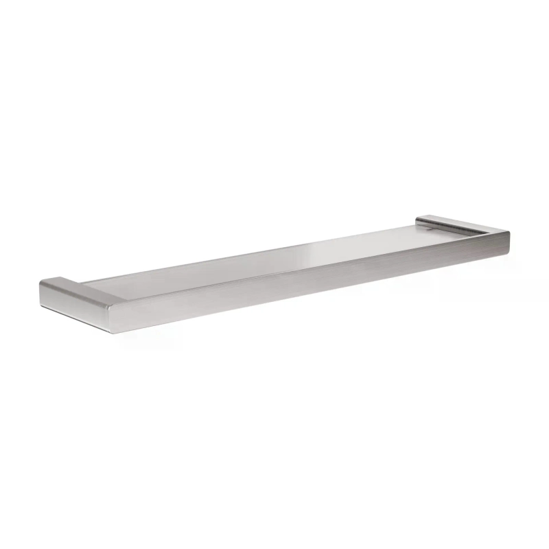 Prateleira com Vidro Rivvo - Brushed Nickel