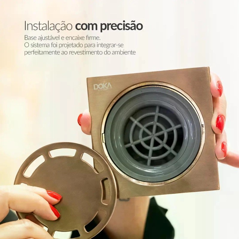 Ralo com Válvula 15cm - Gold